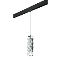 PRO722030 Светильник д/1-фазн трека LIMPIO 4х6W(led) G9 ХРОМ/ПРОЗРАЧНЫЙ/ЧЕРНЫЙ (722030+595007)