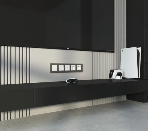 Рамка из поликарбоната на 5 постов Slab бронза софт W0052963 фото 3 Рамка из поликарбоната на 5 постов Slab бронза софт W0052963 фото 3