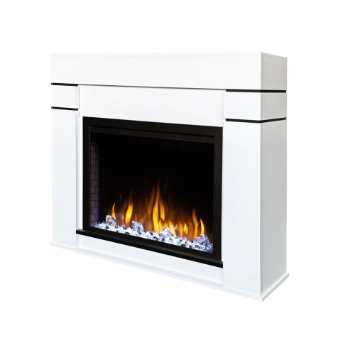 Электрокамин RealFlame Alta WT белый c очагом Saphir-S 25,5 Электрокамин RealFlame Alta WT белый c очагом Saphir-S 25,5