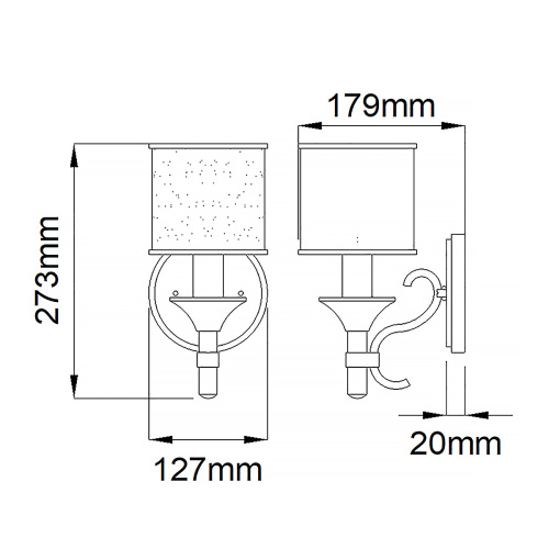Бра Kichler, Арт. KL-LACEY1-AP фото 2