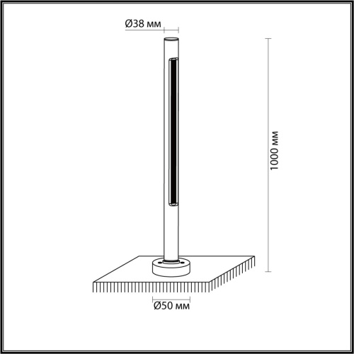 7036/16GL NATURE ODL25 677 черный/металл/акрил Уличный светильник IP65 LED 16W 3000K 120° AC90-265V PIFA фото 3 7036/16GL NATURE ODL25 677 черный/металл/акрил Уличный светильник IP65 LED 16W 3000K 120° AC90-265V PIFA фото 3