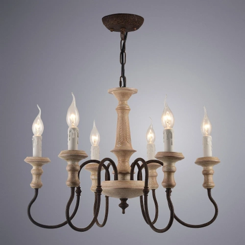 Подвесная люстра Arte Lamp WOODSTOCK A1700LM-6BR фото 2 Подвесная люстра Arte Lamp WOODSTOCK A1700LM-6BR фото 2