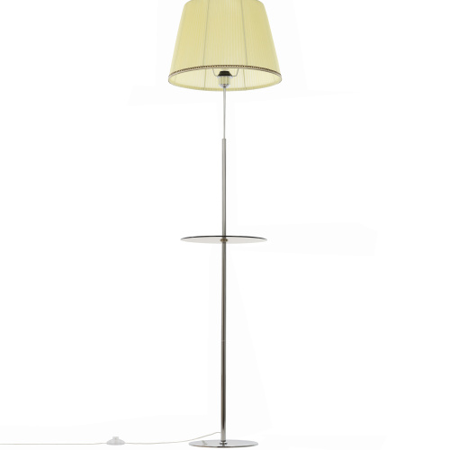 Citilux Линц CL402973T Торшер хром со столиком и кремовым абажуром фото 3 Citilux Линц CL402973T Торшер хром со столиком и кремовым абажуром фото 3