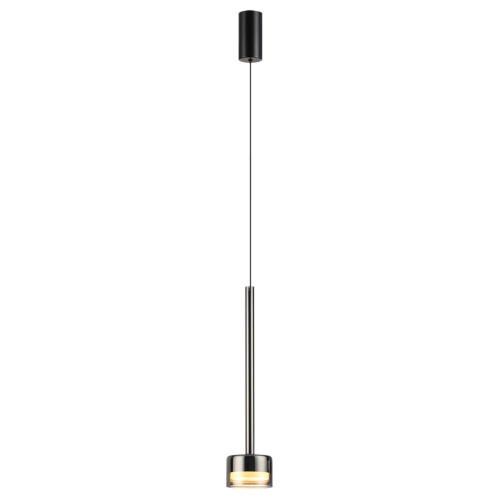 7150/10L HIGHTECH ODL26 347 Подвесной светильник черный/ дымчатое стекло/металл IP20 LED 10W 3000K 220V LASLO фото 4