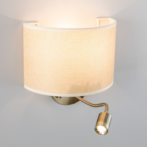 Citilux Декарт CL704306 Бра с бежевым абажуром и диммером фото 11 Citilux Декарт CL704306 Бра с бежевым абажуром и диммером фото 11