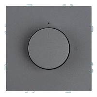 Терморегулятор механический (механизм), STEKKER, 230В, 3500Вт, серия Эмили, RSW00-5120-10, платиново-серый, soft touch