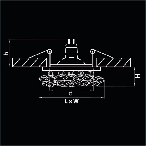 Встраиваемый светильник Lightstar Onora 030302 фото 2