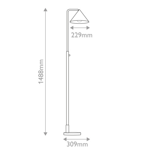 Торшер Alora Mood, Арт. ALM-REMYCK-FL-BK фото 2