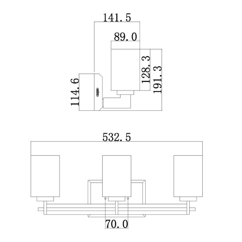 Бра для ванных комнат QZ-TAYLOR3-BATH Quoizel, арт. QZ-TAYLOR3-BATH фото 2