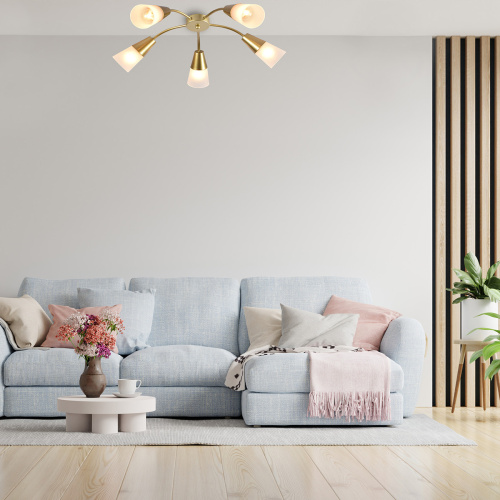 Потолочный светильник Escada 1100/5P Е14*40W Gold фото 2 Потолочный светильник Escada 1100/5P Е14*40W Gold фото 2