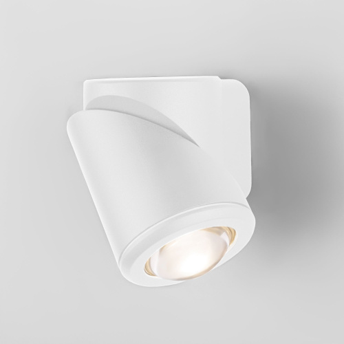 Уличный настенный светодиодный поворотный светильник GIRA U LED IP54 35127/U белый фото 3