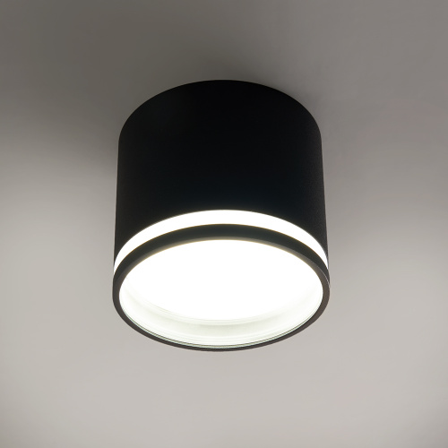 Светильник потолочный Feron HL362 LUNA 12W, 230V, GX53, черный фото 3
