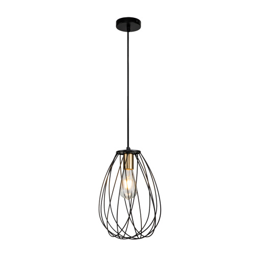 Подвесной светильник Escada 10180/1S E27*60W Black/Brass