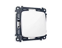 Комплект механизма 1-клавишного проходного выключателя Ambrella Volt OMEGA Белый глянец 10A-250V QUANT (OP1010, VM105) MО101020