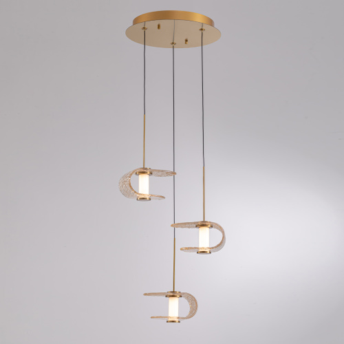 Подвесной светильник MD24020901-3A gold/cognac фото 4 Подвесной светильник MD24020901-3A gold/cognac фото 4