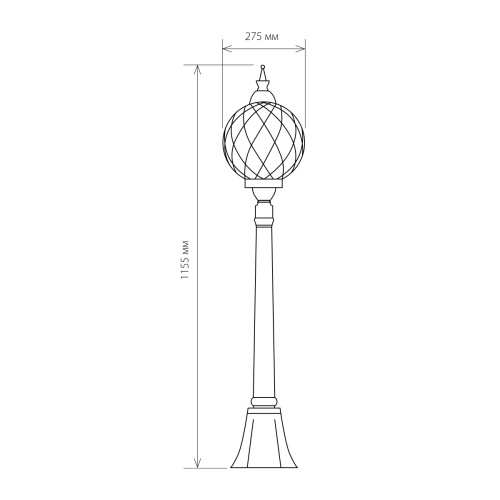 Ландшафтный светильник уличный на столбе Sirius F черное золото IP44 Sirius F черное золото фото 4 Ландшафтный светильник уличный на столбе Sirius F черное золото IP44 Sirius F черное золото фото 4