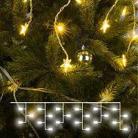 Гирлянда бахрома теплый белый 1,8*0,5м IP20 100-002 теплый белый