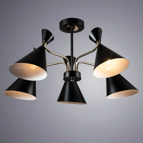 Потолочная люстра Arte Lamp WELLINGTON A2711PL-5BK фото 2 Потолочная люстра Arte Lamp WELLINGTON A2711PL-5BK фото 2