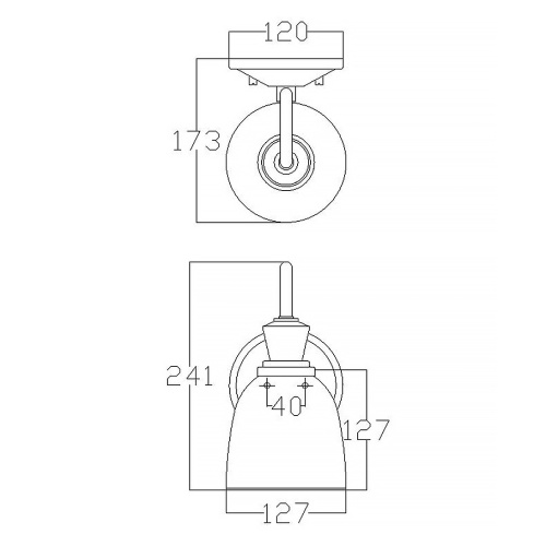 Бра для ванных комнат Kichler KL-CORA1-BATH фото 6 Бра для ванных комнат Kichler KL-CORA1-BATH фото 6