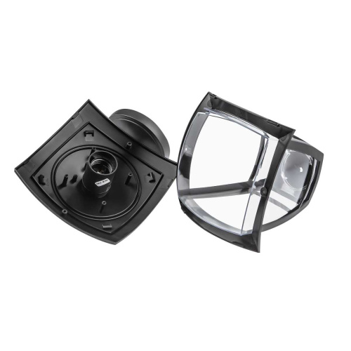 Садово-парковый светильник ЭРА «Дели 2» НБУ 07-40-002 черный 4-гранный настенный IP44 Е27 max 60Вт Б0051186 фото 2