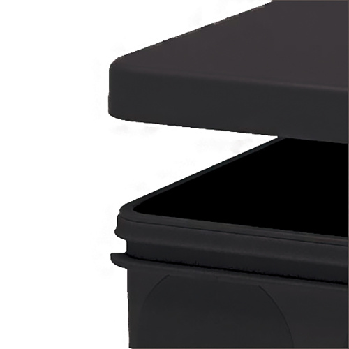 Коробка разветвительная 2х компонентная HF EBX40-38-67 100*100*50мм,8 вводов,IP67,черная(GE42455-05) фото 3