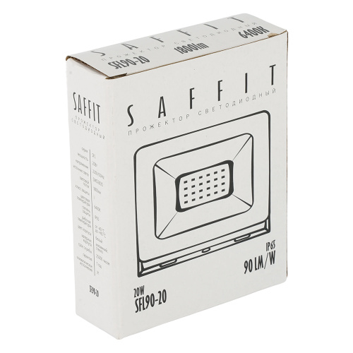 Светодиодный прожектор SAFFIT SFL90-20 IP65 20W 6400K белый фото 4
