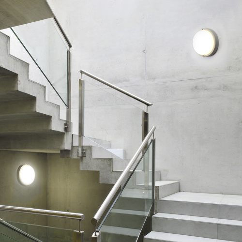 Светильник светодиодный пылевлагозащищённый  с акуст.датчиком,с дежурным режимом работы Feron AL3018 в пластиковом корпусе 12W 6500K 220V IP65 белый фото 2