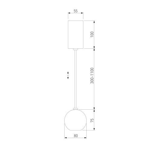 Подвесной светодиодный светильник 50215/1 LED хром фото 4