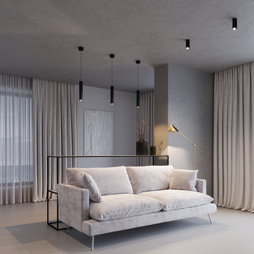 Светильник подвесной светодиодный Trio 12W 3000K черный 50310 LED фото 2