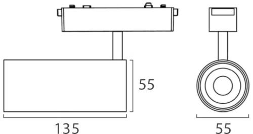IT09-9018 black 4000K светильник трековый фото 3
