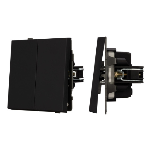 Механизм выключателя управления шторами SWT-TENDO-MKR2-SFPL-BK (230V, 10A) Arlight 054559 Механизм выключателя управления шторами SWT-TENDO-MKR2-SFPL-BK (230V, 10A) Arlight 054559