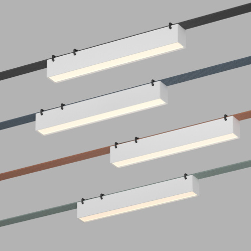 DK5574-WH Cветильник для трека-ремня Belty, серия Linear, со светодиодом, L323*W40*H45мм, 48V DC, 12W, RA90, 120°, 4000K, IP20, белый, алюминий фото 4