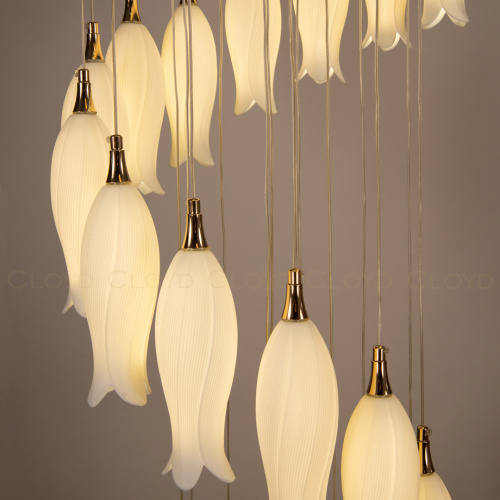 Люстра Cloyd ARGANA C31 / выс. 270 см - керамика - белый (арт.10812) фото 2