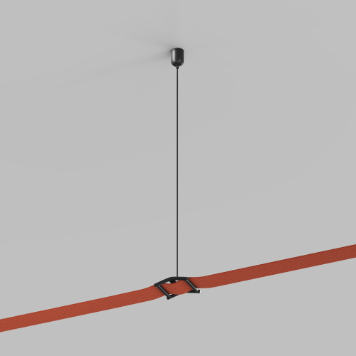 TR5517-BK Подвесное крепление гибкого трека-ремня Belty, серия Base, H200-1200мм, IP20, черный, пластик фото 5 TR5517-BK Подвесное крепление гибкого трека-ремня Belty, серия Base, H200-1200мм, IP20, черный, пластик фото 5