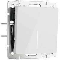 Выключатель одноклавишный с подсветкой (белый акрил) W1110141