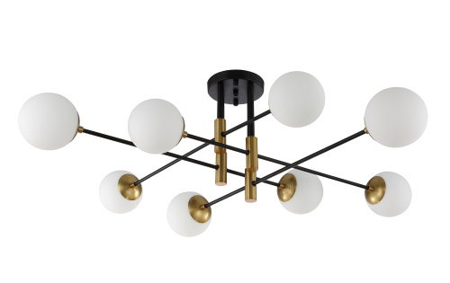 Светильник потолочный Crystal Lux FIDEL PL8 BLACK