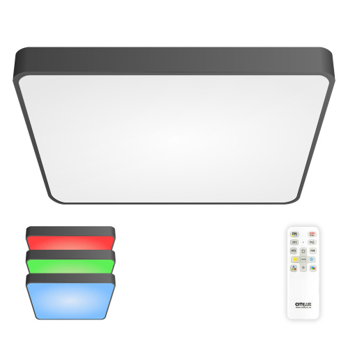 Citilux Купер CL724K105G1 LED RGB Светильник с пультом Чёрный Citilux Купер CL724K105G1 LED RGB Светильник с пультом Чёрный