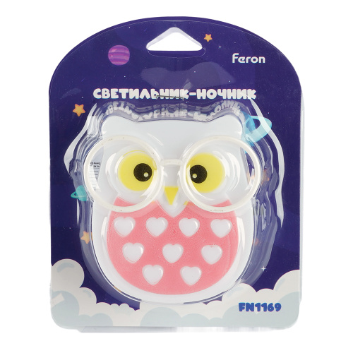 Светильник ночник Feron FN1169 0,5W 220V, белый фото 10 Светильник ночник Feron FN1169 0,5W 220V, белый фото 10
