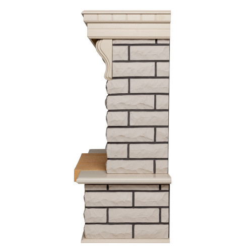 Каминокомплект COUNTRY/БРУКЛИН Бежевый дуб с очагом Электроочаг MOONBLAZE LUX/МУНБЛЕЙЗ фото 4