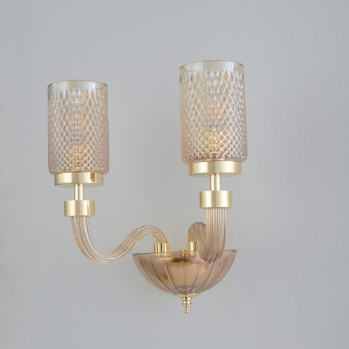 Crystal Lux Бра Crystal Lux SILVESTRO AP2 AMBER фото 5 Crystal Lux Бра Crystal Lux SILVESTRO AP2 AMBER фото 5