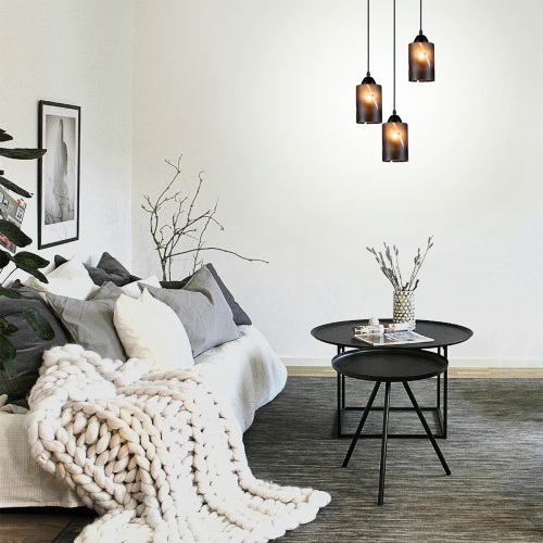 Подвесной светильник Escada 10179/3S E27*60W Black фото 6 Подвесной светильник Escada 10179/3S E27*60W Black фото 6