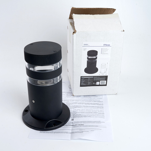 Светильник садово-парковый Feron DH0810, столб,  E27 230V, черный фото 7