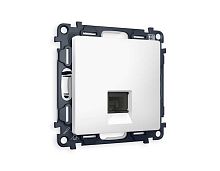 Комплект механизма компьютерной розетки AMBRELLA VOLT  ALFA Белый матовый RJ-45(8P8C) CAT6 с шторкой QUANT (AP1320, VM188) MA132010