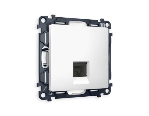 Комплект механизма телефонной розетки AMBRELLA VOLT ALFA Белый матовый RJ-11(4P4C) с шторкой QUANT (AP1320, VM190) MA132030 Комплект механизма телефонной розетки AMBRELLA VOLT ALFA Белый матовый RJ-11(4P4C) с шторкой QUANT (AP1320, VM190) MA132030