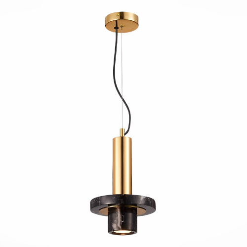 SL1210.403.01 Светильник подвесной ST-Luce Золотистый/Черный GU10 1*5W PIETRA фото 4