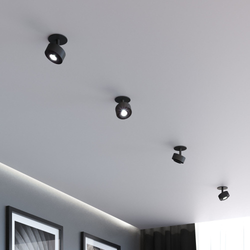 Потолочный поворотный светодиодный светильник Only 6W 4000K чёрный 25089/LED фото 5