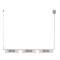 8258/6 SUSPENTIONI LN26 286 серебро/прозрачный, металл/стекло Подвес G9 6*20W 220V TORONTO