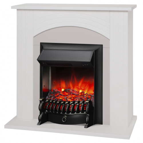 Электрокамин RealFlame Hanna WT с очагом Fobos Lux Black Электрокамин RealFlame Hanna WT с очагом Fobos Lux Black