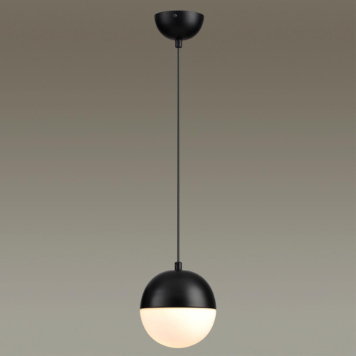 4958/1 PENDANT ODL22 393 черный/металл/белый/стекло Подвес E27 1*40W PINGA фото 4 4958/1 PENDANT ODL22 393 черный/металл/белый/стекло Подвес E27 1*40W PINGA фото 4