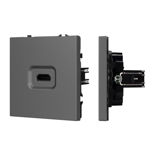 Механизм HDMI розетки SCT-NOBE-MHD1-SFPL-GR Arlight 061844 Механизм HDMI розетки SCT-NOBE-MHD1-SFPL-GR Arlight 061844